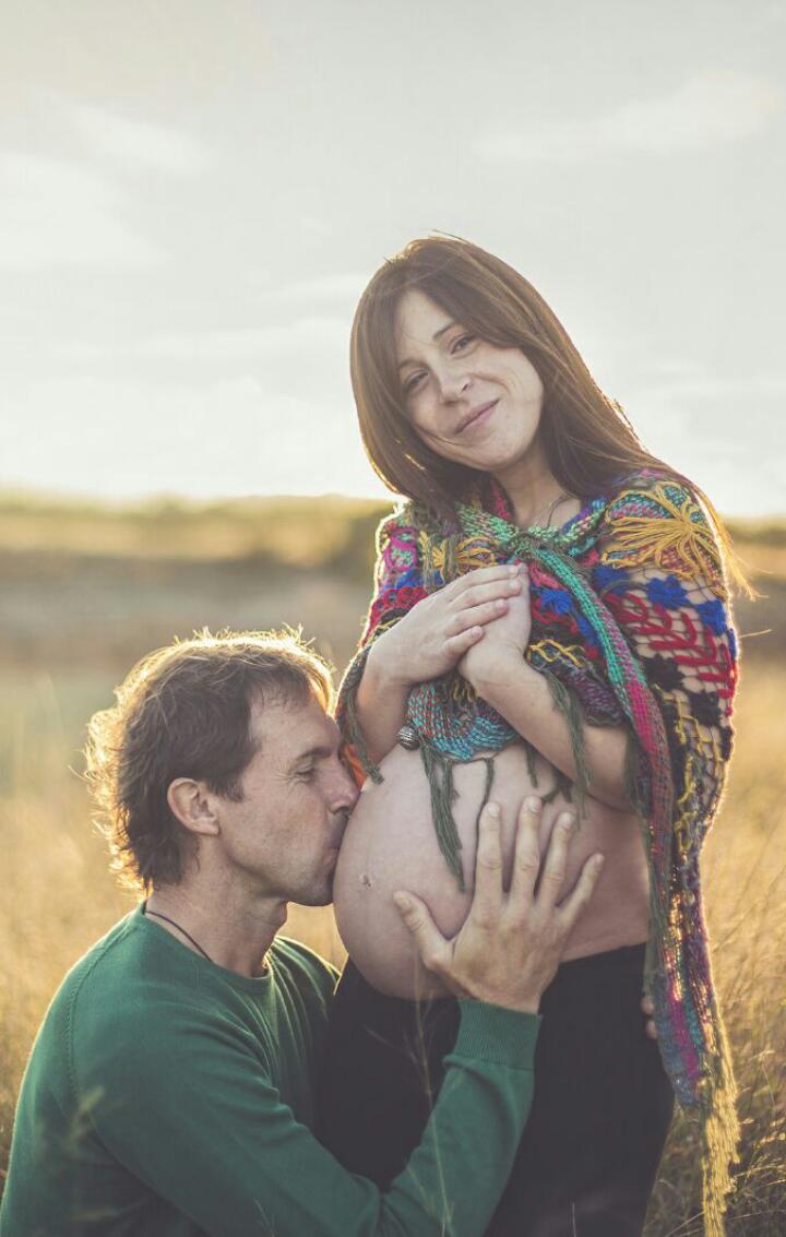 mujer y familia